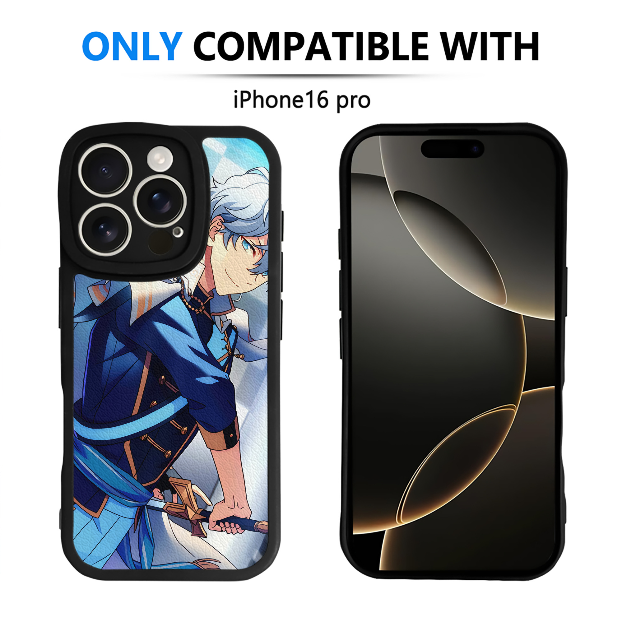 （画像用） あんさんぶるスターズ! Ensemble Stars 【iPhone 16シリーズ対応】シリコンスマホケース（レザー調） 材質：シリコン